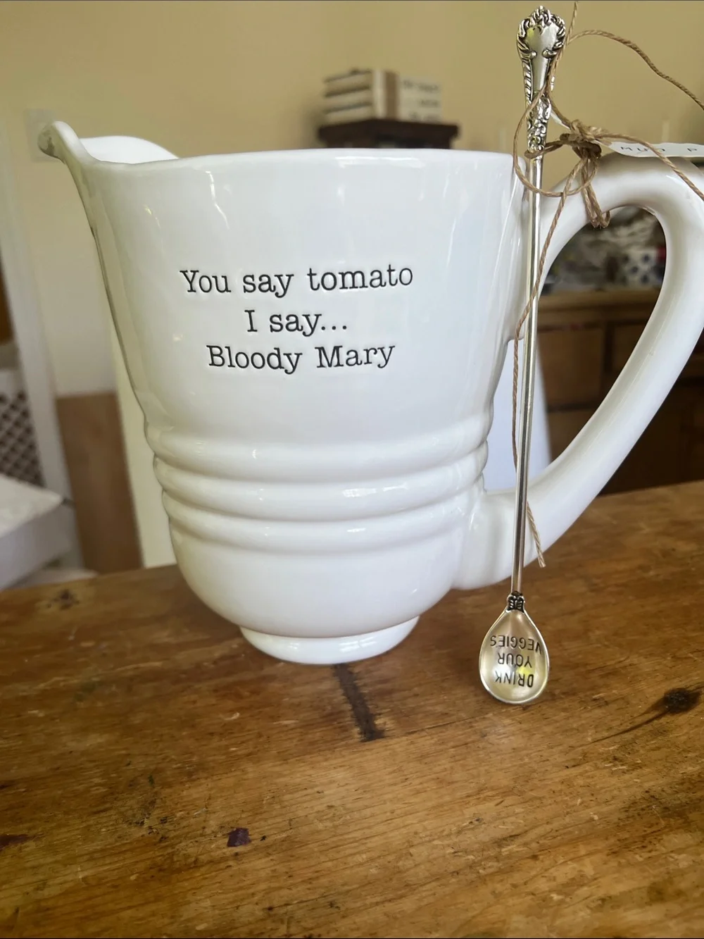 Mudpie Bloody Mary Pitcher Set NWT